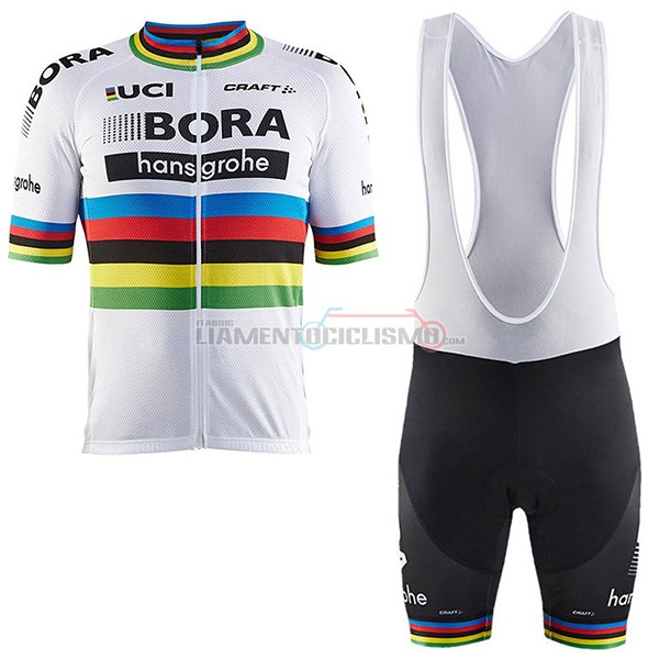 Abbigliamento Ciclismo UCI World Champion Leader Bora 2017 bianco